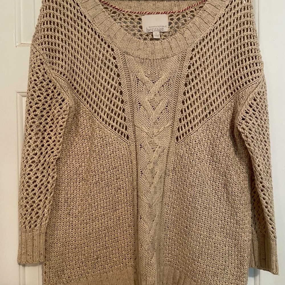Super soft cotton Banana Republic Heritage sweater
